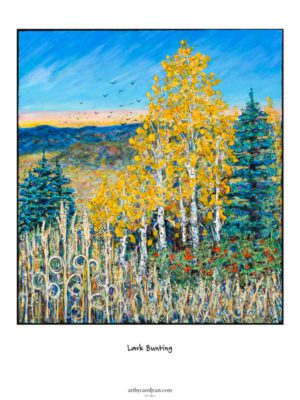 golden trees Colorado print